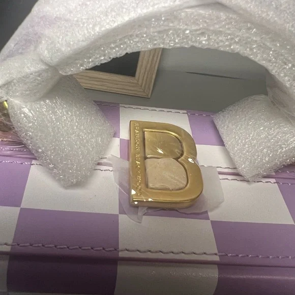 Brandon Blackwood mini purple check print Kendrick trunk - Picture 9 of 12